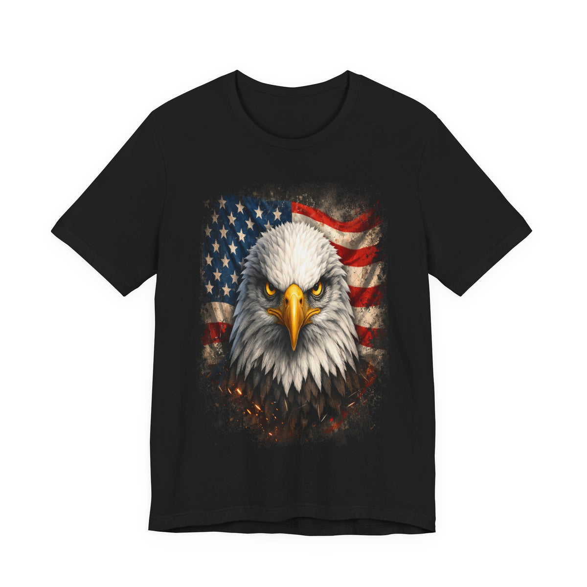 American Bald Eagle T‑Shirt — Patriotic Flag Graphic Tee