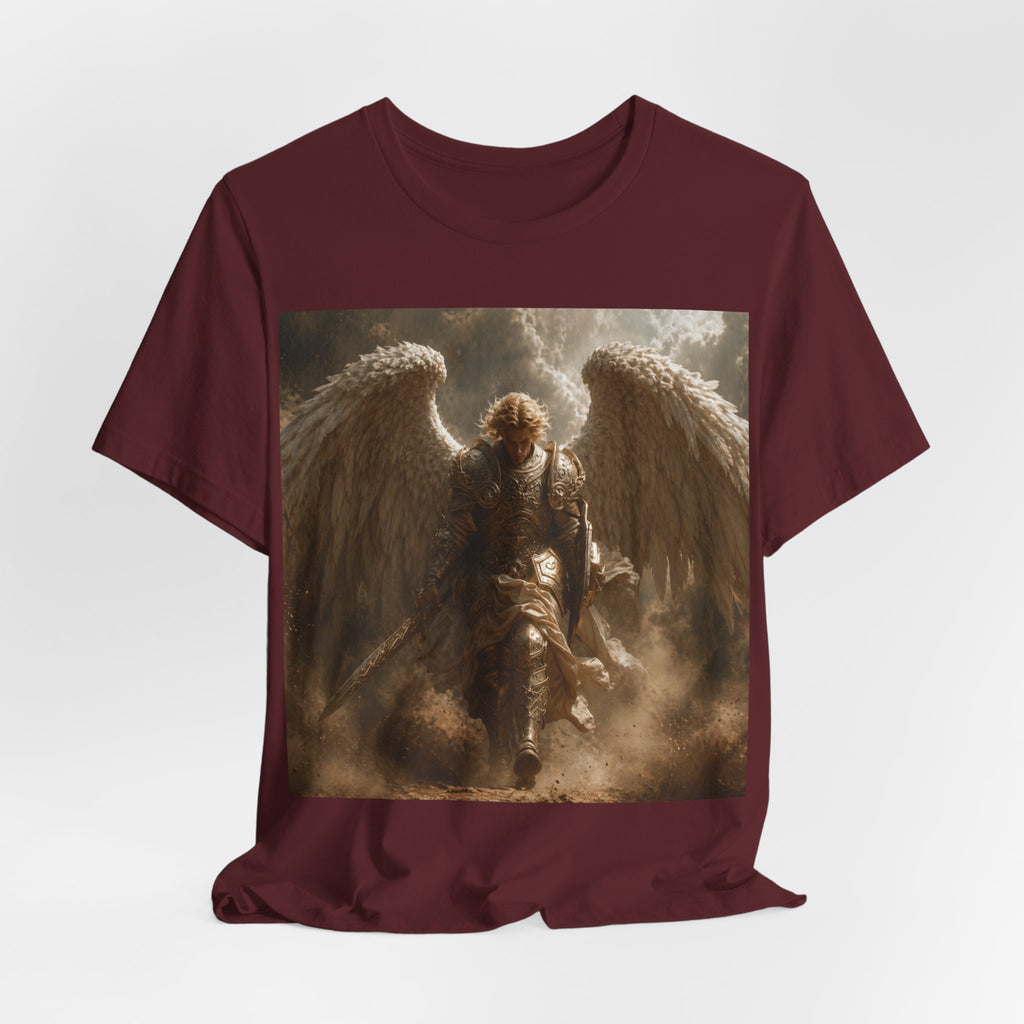 Angel Warrior T‑Shirt — Dramatic Winged Guardian Graphic Tee