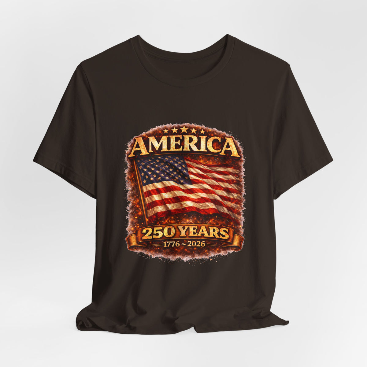 America 250 Years Flag T-Shirt – 1776–2026 Bicentennial Celebration Tee