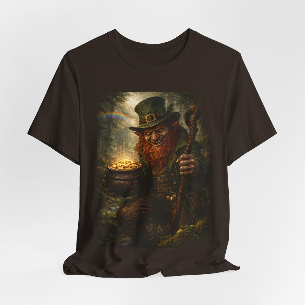 Leprechaun Gold Pot T‑Shirt — Vintage St. Patrick’s Day Lucky Charm Tee