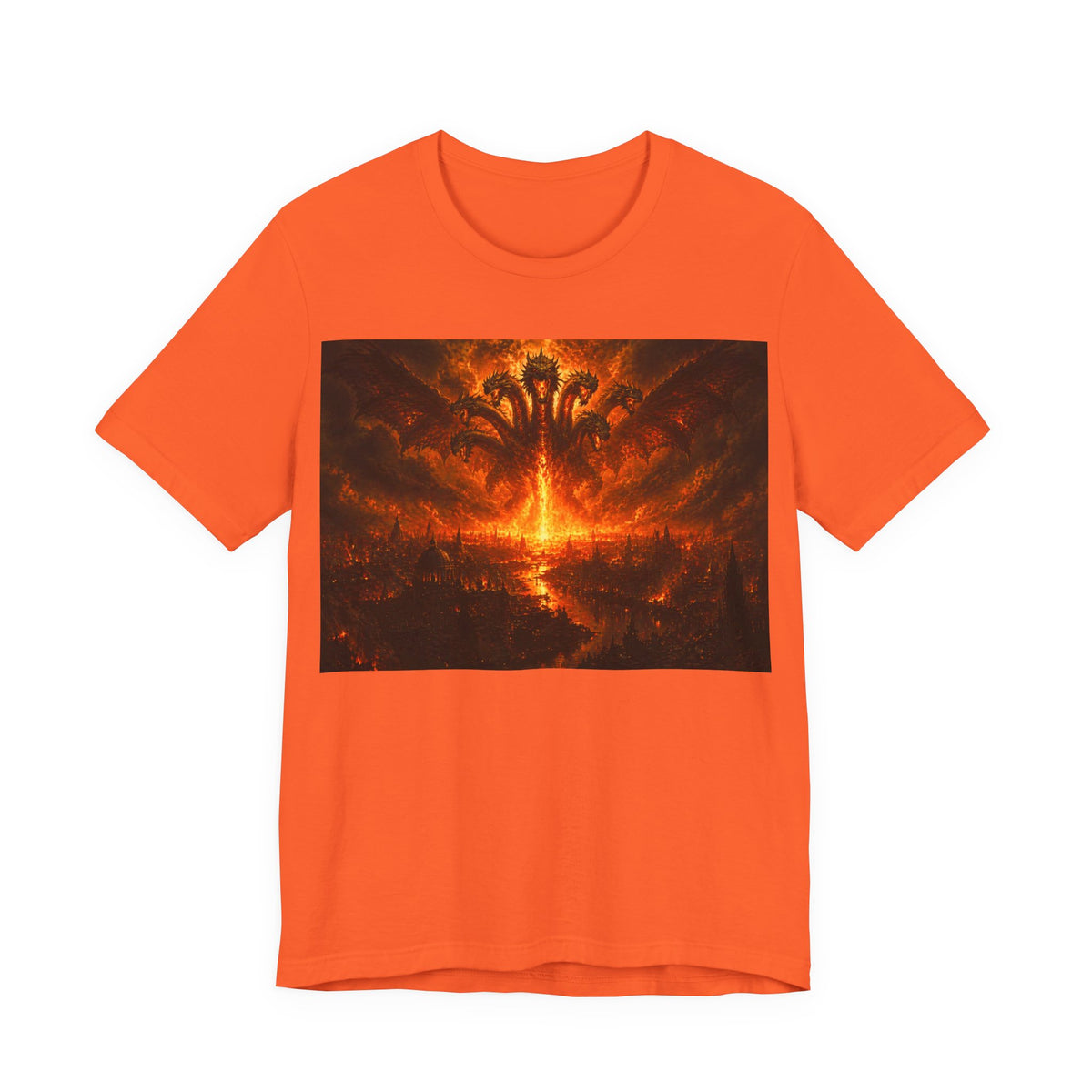 The seven headed dragon from the end of times T‑Shirt — Dark Graphic Tee
