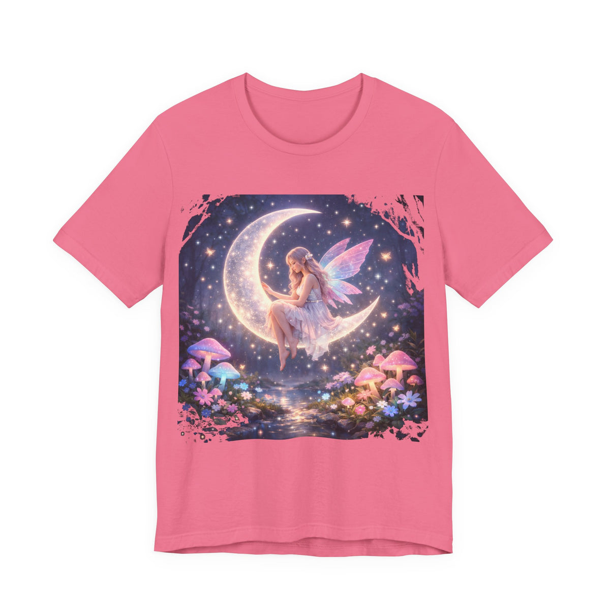 Fairy on the Moon T-Shirt — Magical Night Garden Fairy Tee