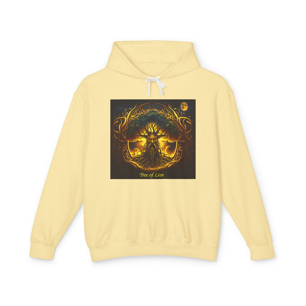 Tree of Life Hoodie — Golden Mythic Nature Pullover