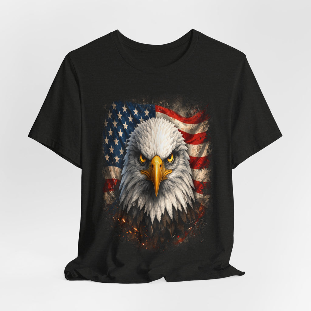 American Bald Eagle T‑Shirt — Patriotic Flag Graphic Tee