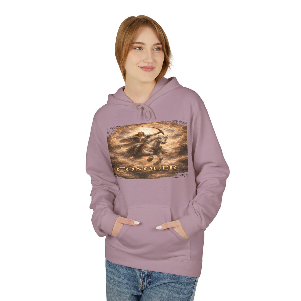 Revelation 6:1-2! And on the White horse was a rider the first horsemen of the apocalypse- Hoodie