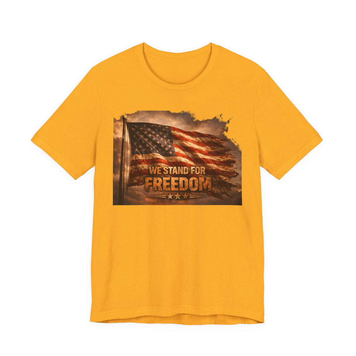 Freedom Flag Tee — "We Stand for Freedom" Patriotic T‑Shirt