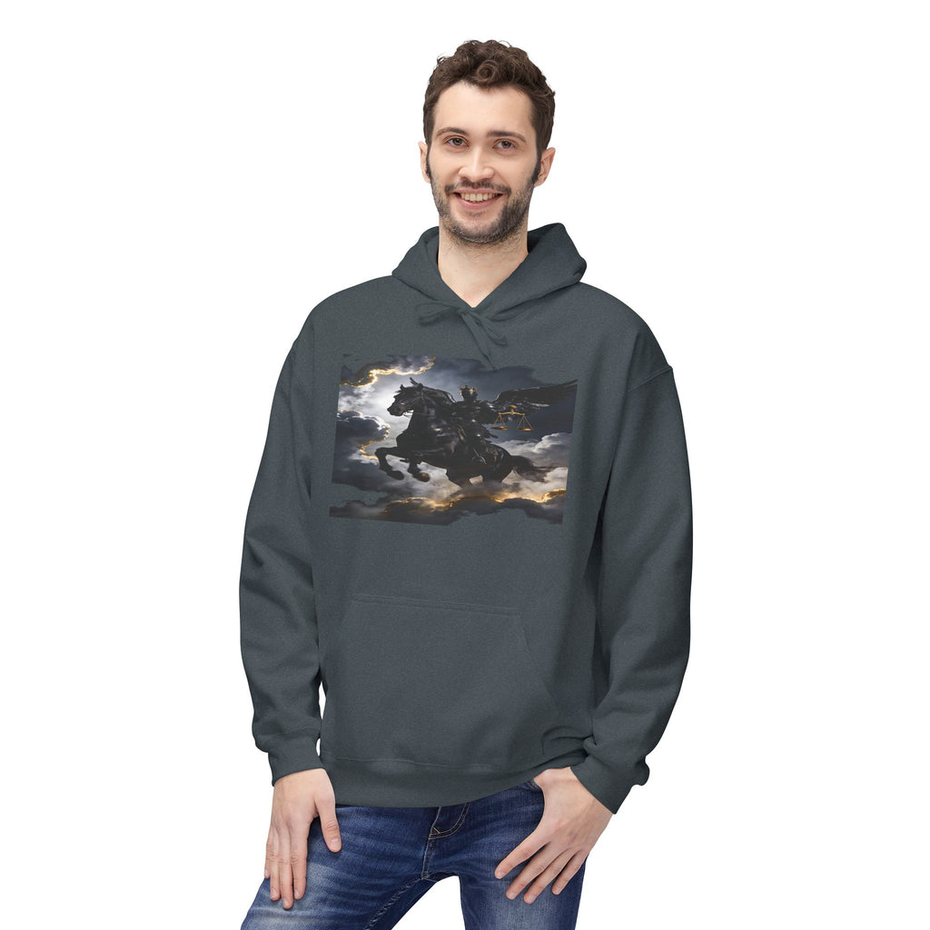 Apocalypse  Revelation (6:1–8)  A black horse! Its rider was holding a pair of scales in his hand. - Graphic Pullover