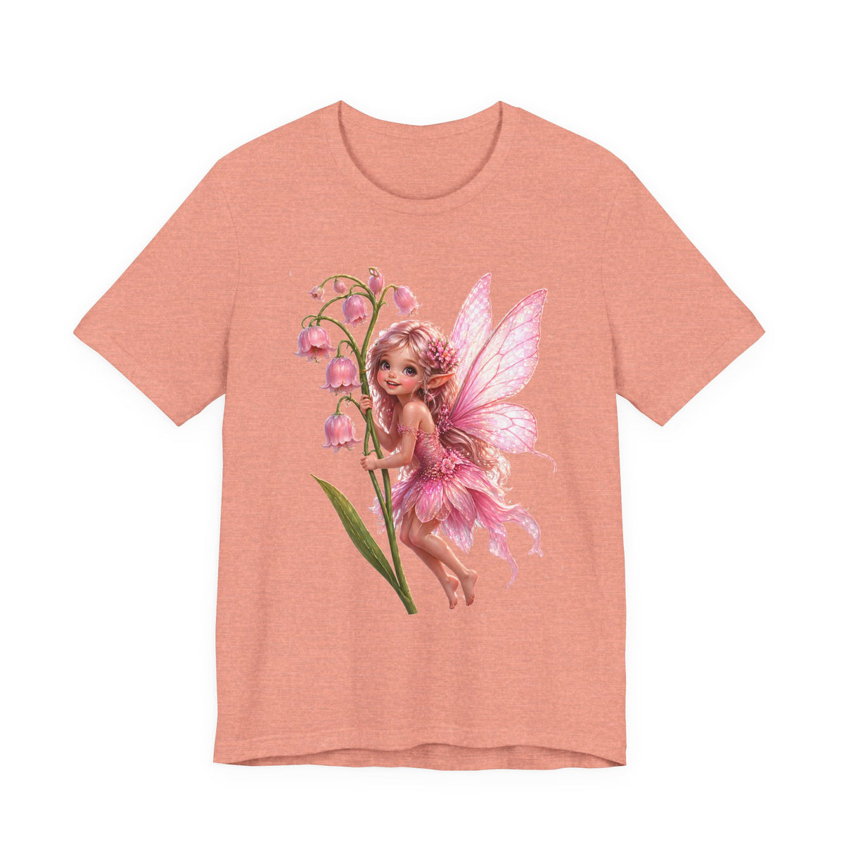 Pink Lily Fairy T-Shirt — Cute Floral Fairytee for Kids & Adults
