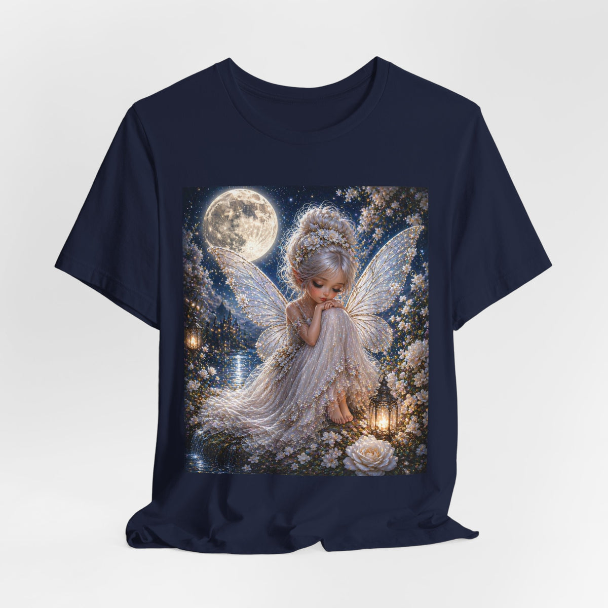 Moonlit Fairy T‑Shirt — Cute Angelic Fairy Graphic Tee