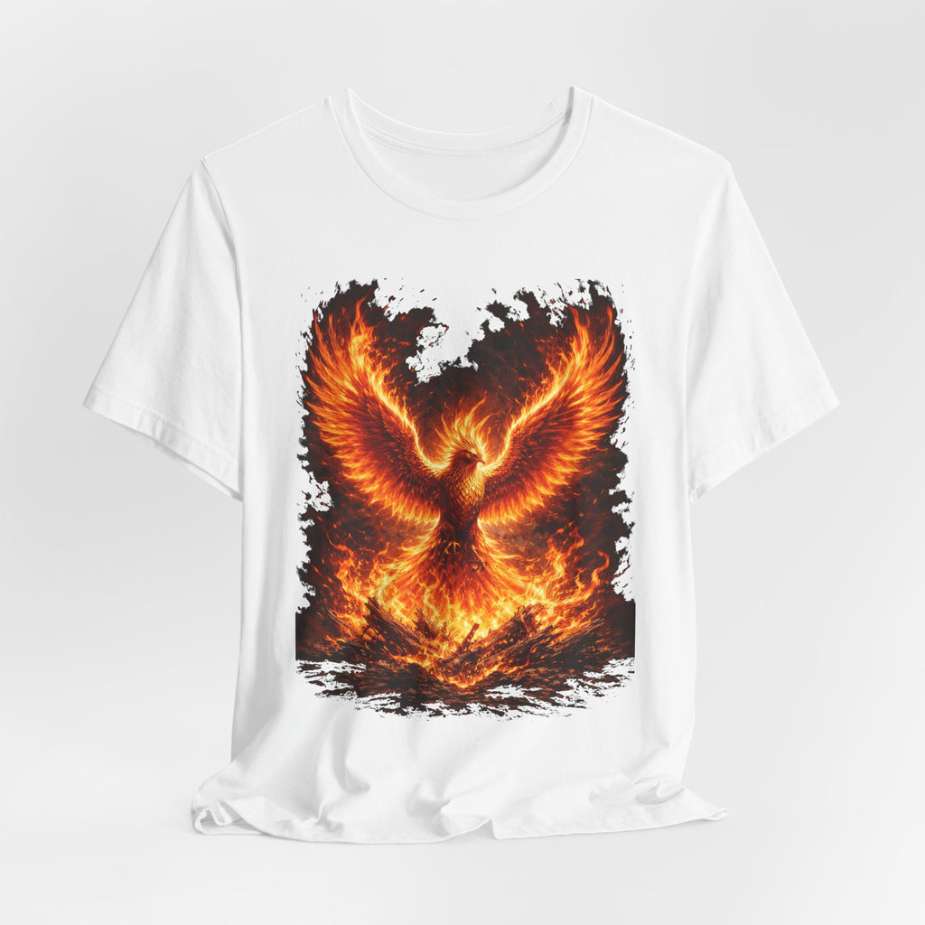 Phoenix Fire Graphic Tee — Rising Flame Mythical Bird T-Shirt