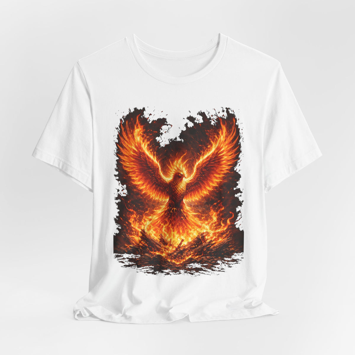 Phoenix Fire Graphic Tee — Rising Flame Mythical Bird T-Shirt