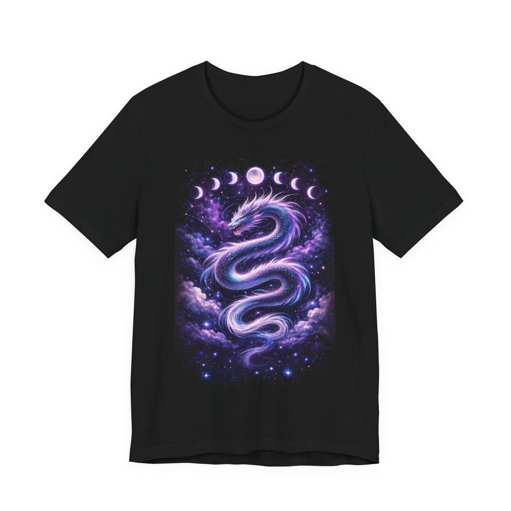 Mystic Moon Dragon T-Shirt — Cosmic Lunar Phases Tee