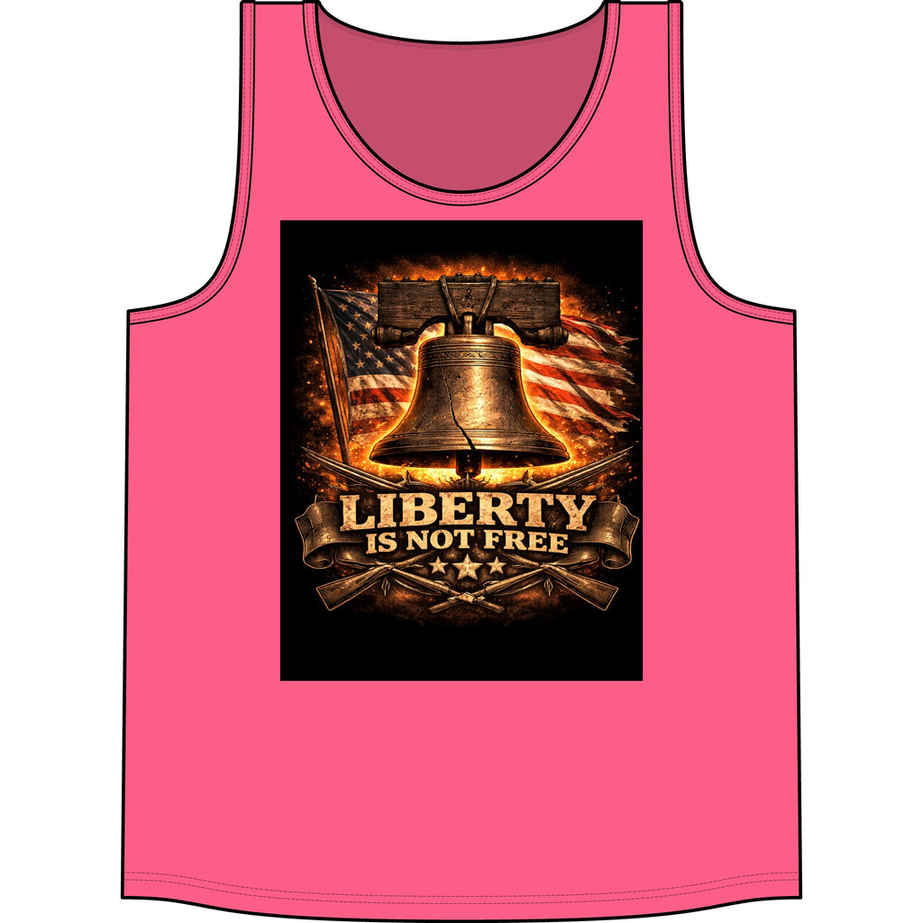 Liberty Is Not Free Tank Top — Patriotic American Flag Bell Concert Tank