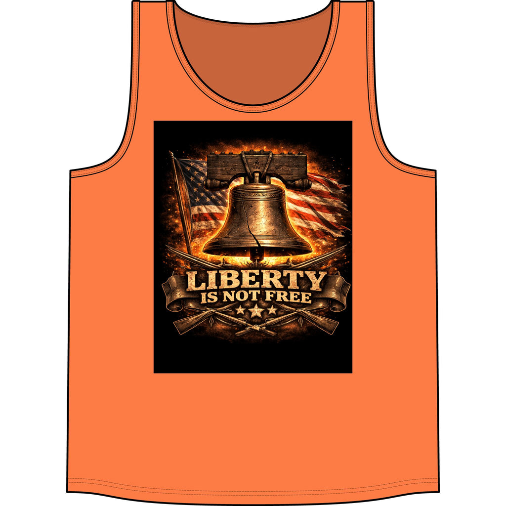 Liberty Is Not Free Tank Top — Patriotic American Flag Bell Concert Tank