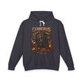 Cerberus Flames Hoodie — Mythical Three-Headed Dog Graphic Sweatshirt