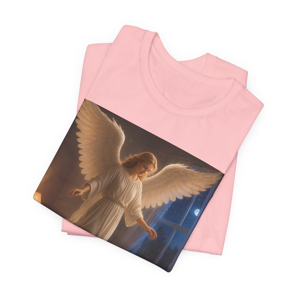 Guardian Angel T‑Shirt — Peaceful Night Prayer Tee for Kids & Parents