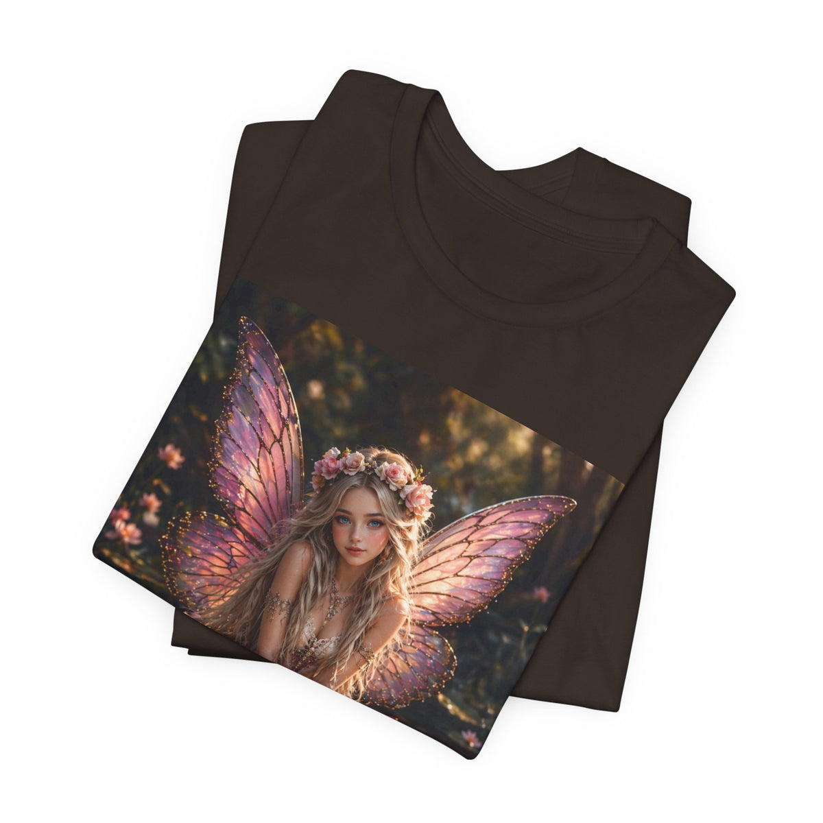 Fairy Lotus T-Shirt — Enchanted Winged Fairy Graphic Tee
