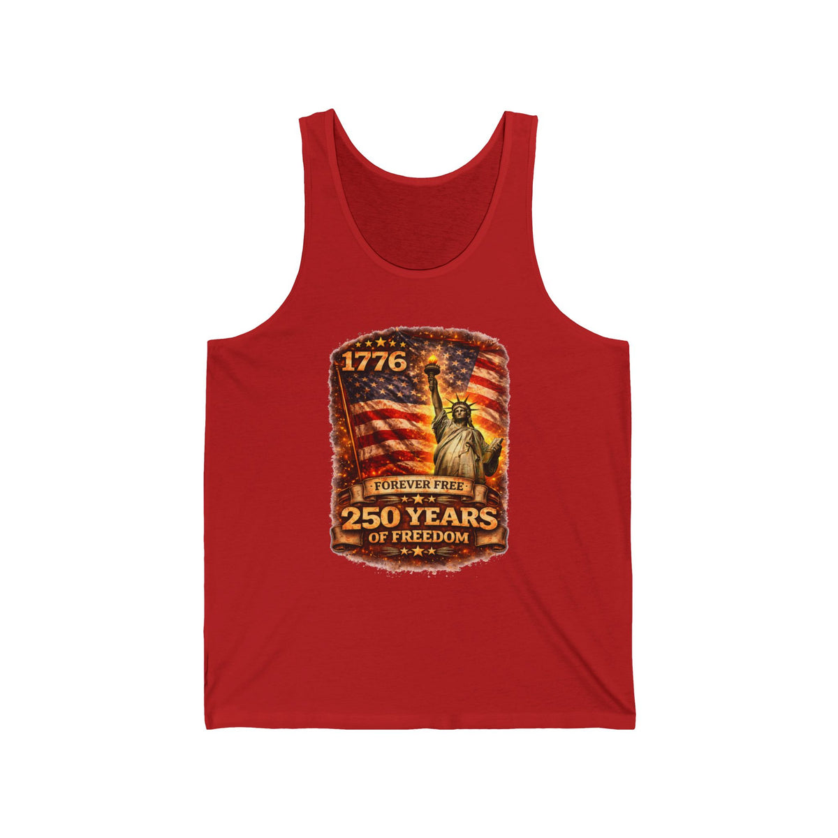 1776 Statue of Liberty Tank Top – 250 Years of Freedom Patriotic Tank