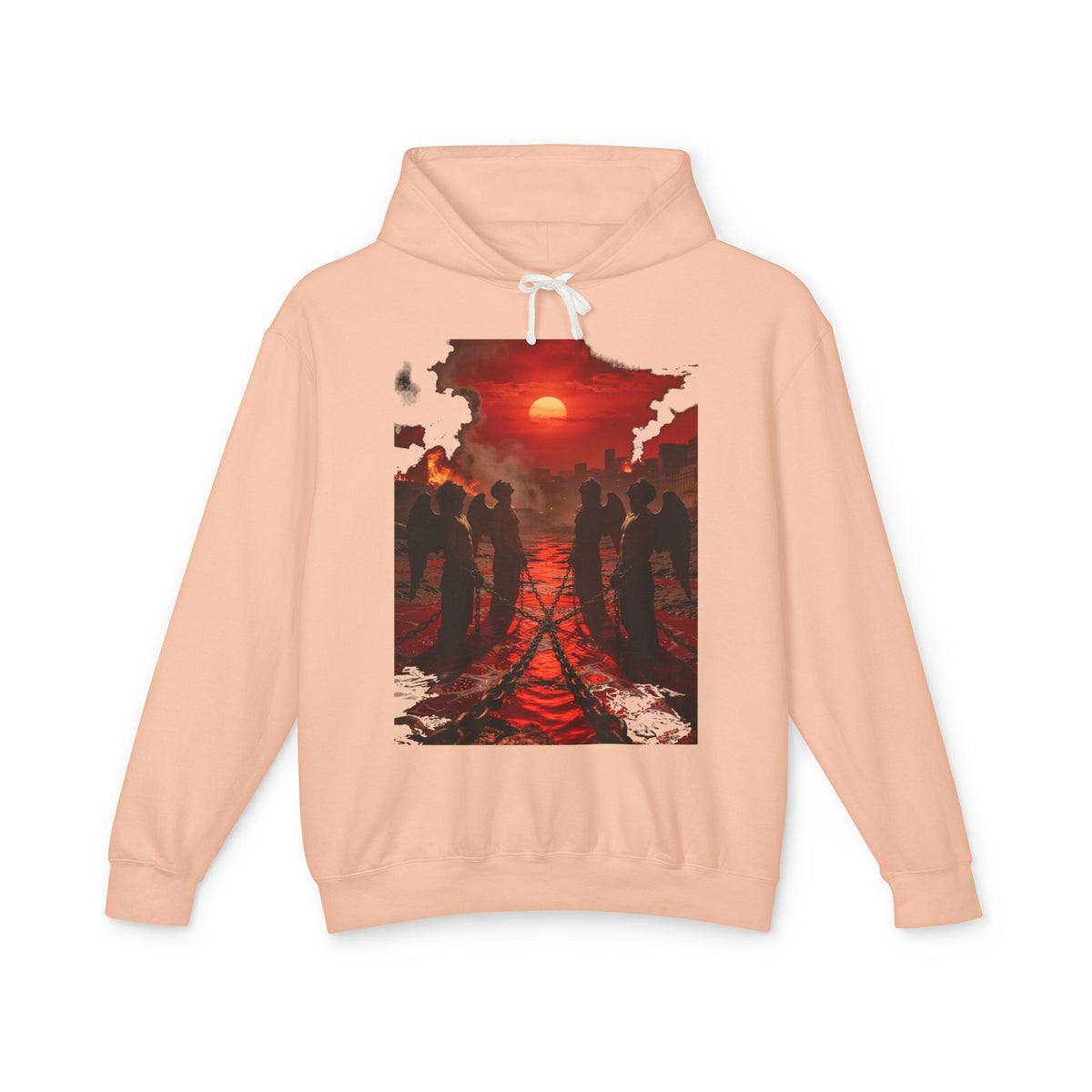 RevelRevelation 9 reveals four fallen angels bound in the Euphrates Riveration 9 reveals four fallen angels bound in the Euphrates RiverHoodie