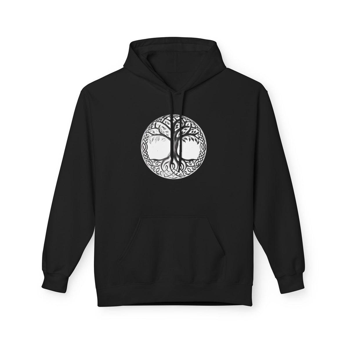 TYggdrasil tree of Life Cotton Hoodie – Intricate Celtic Woodland Symbol Sweatshirt
