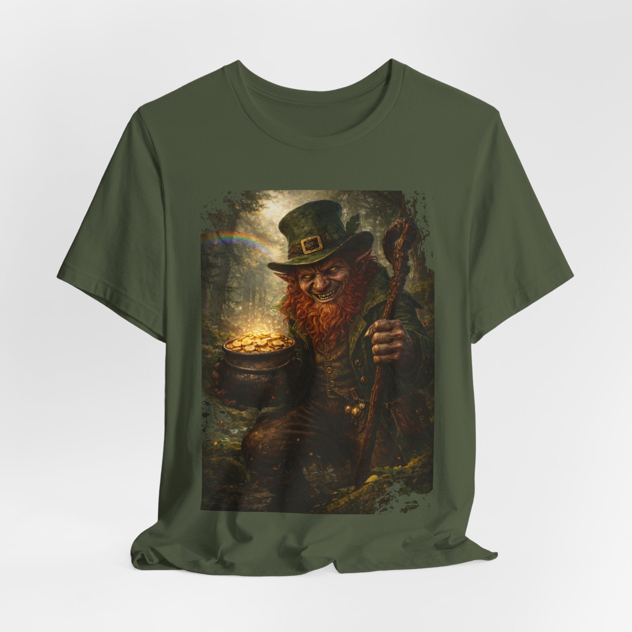 Leprechaun Gold Pot T‑Shirt — Vintage St. Patrick’s Day Lucky Charm Tee