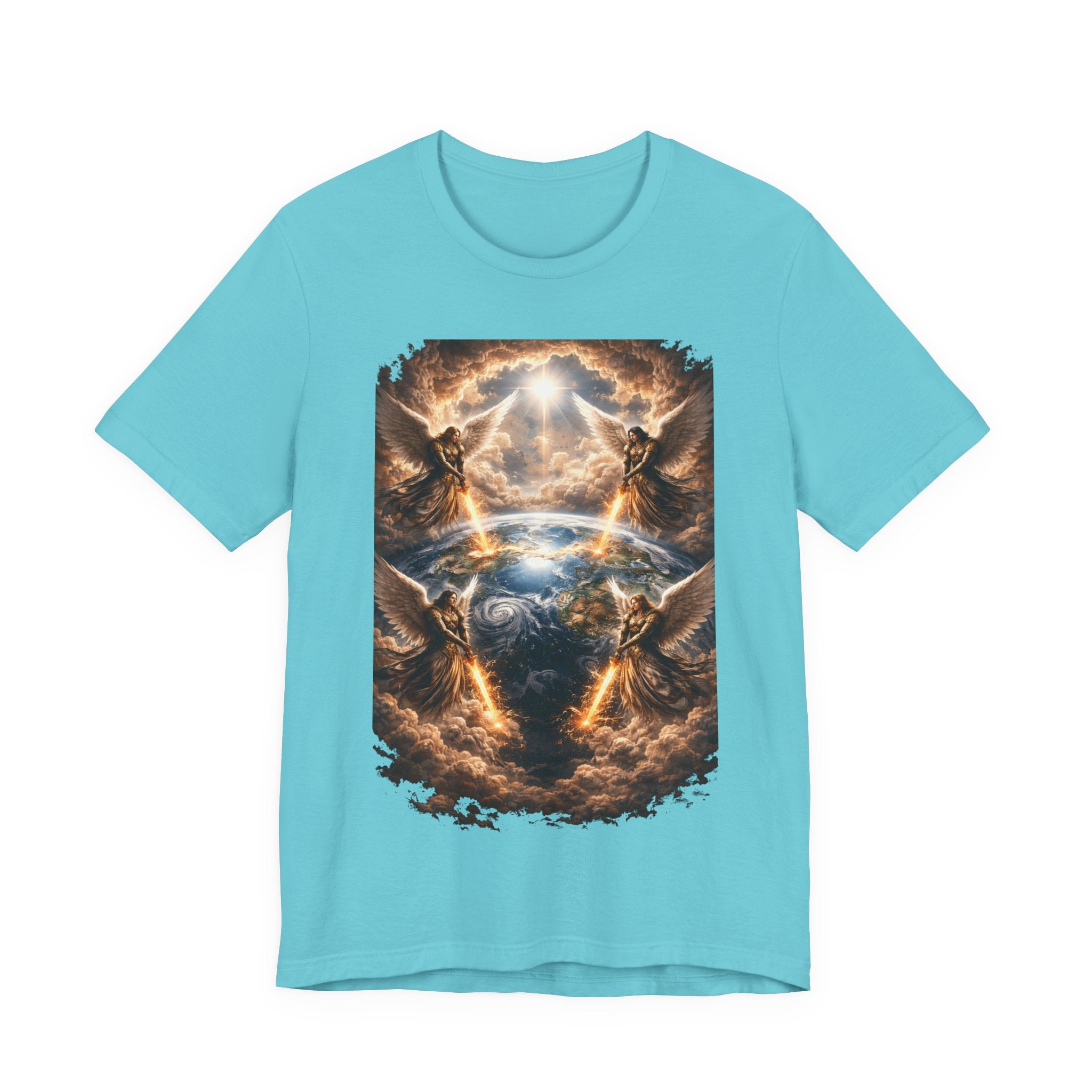 Revelation 7:1 T-Shirt — Heavenly Angel Wings Graphic Tee