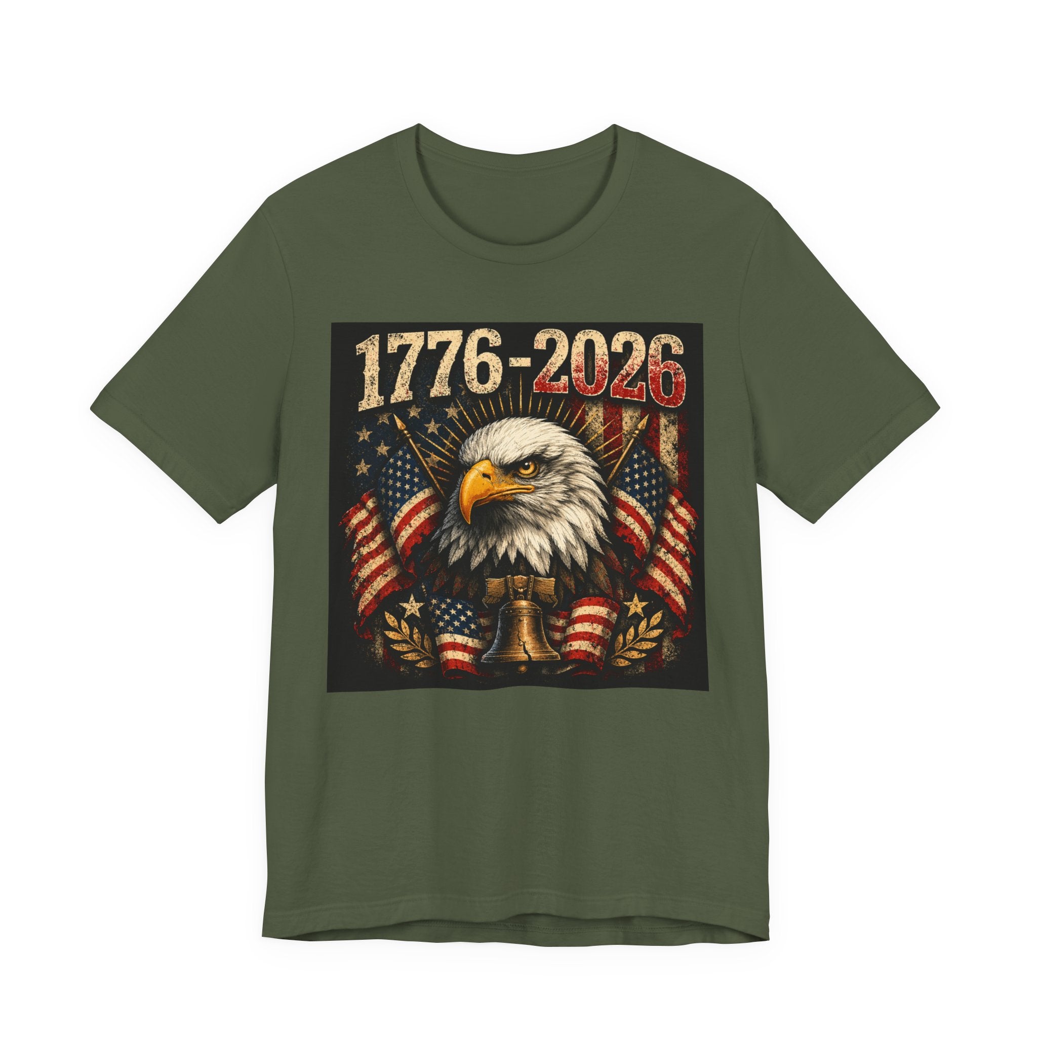 1776-2026 Eagle Flag T-Shirt — Patriotic 250th Anniversary Tee