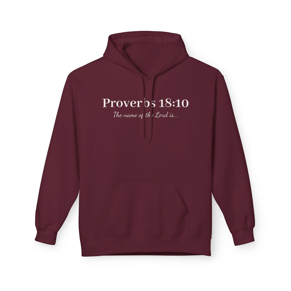 Proverbs 18:10: "The name of the Lord is a fortified tower Softstyle Fleece Hoodie