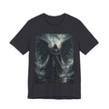 Dark Fallen Angel Graphic Tee — Gothic Warrior Angel T-Shirt