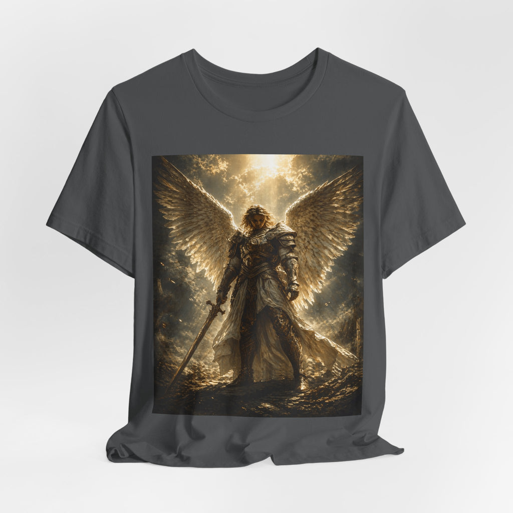 Angel Warrior Graphic Tee — Celestial Armor Archangel T-Shirt