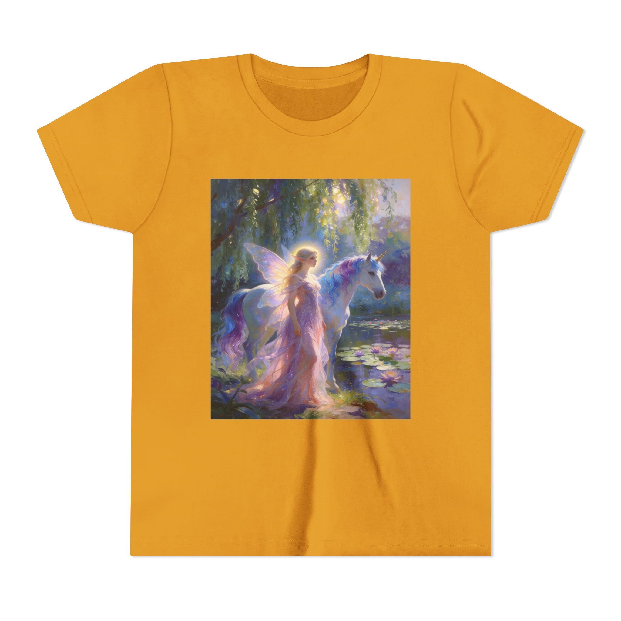 Youth Tee — Magical Fairy and Unicorn Art Shirt