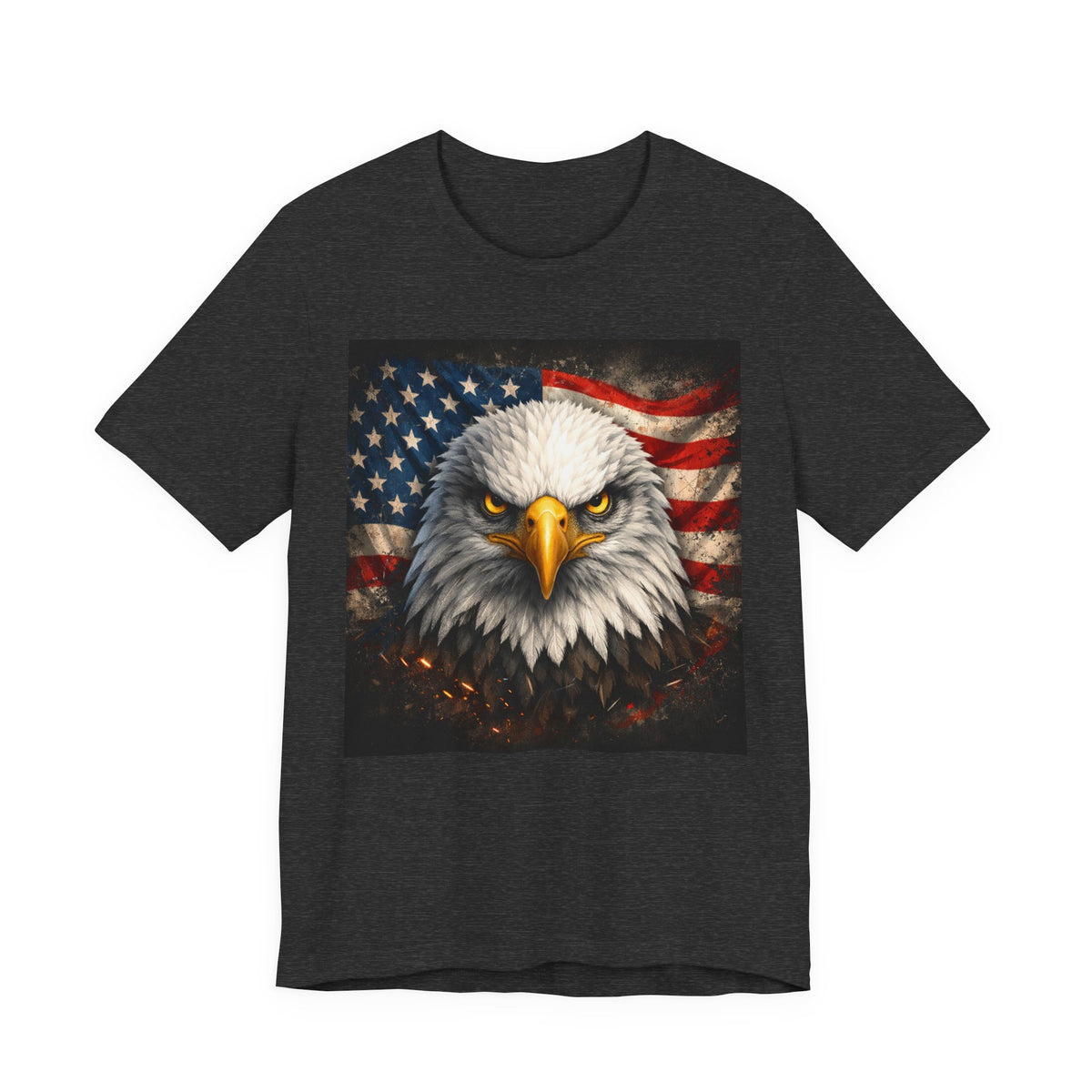 Patriotic Eagle T-Shirt – American Flag Bald Eagle Graphic Tee
