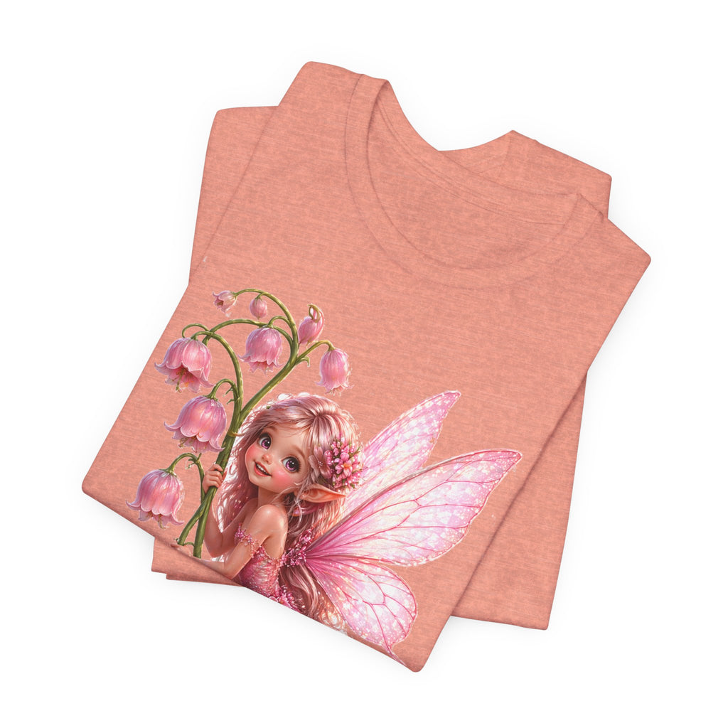 Pink Lily Fairy T-Shirt — Cute Floral Fairytee for Kids & Adults