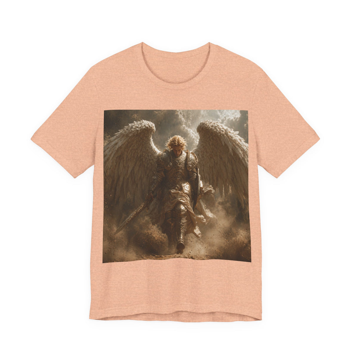Angel Warrior T‑Shirt — Dramatic Winged Guardian Graphic Tee