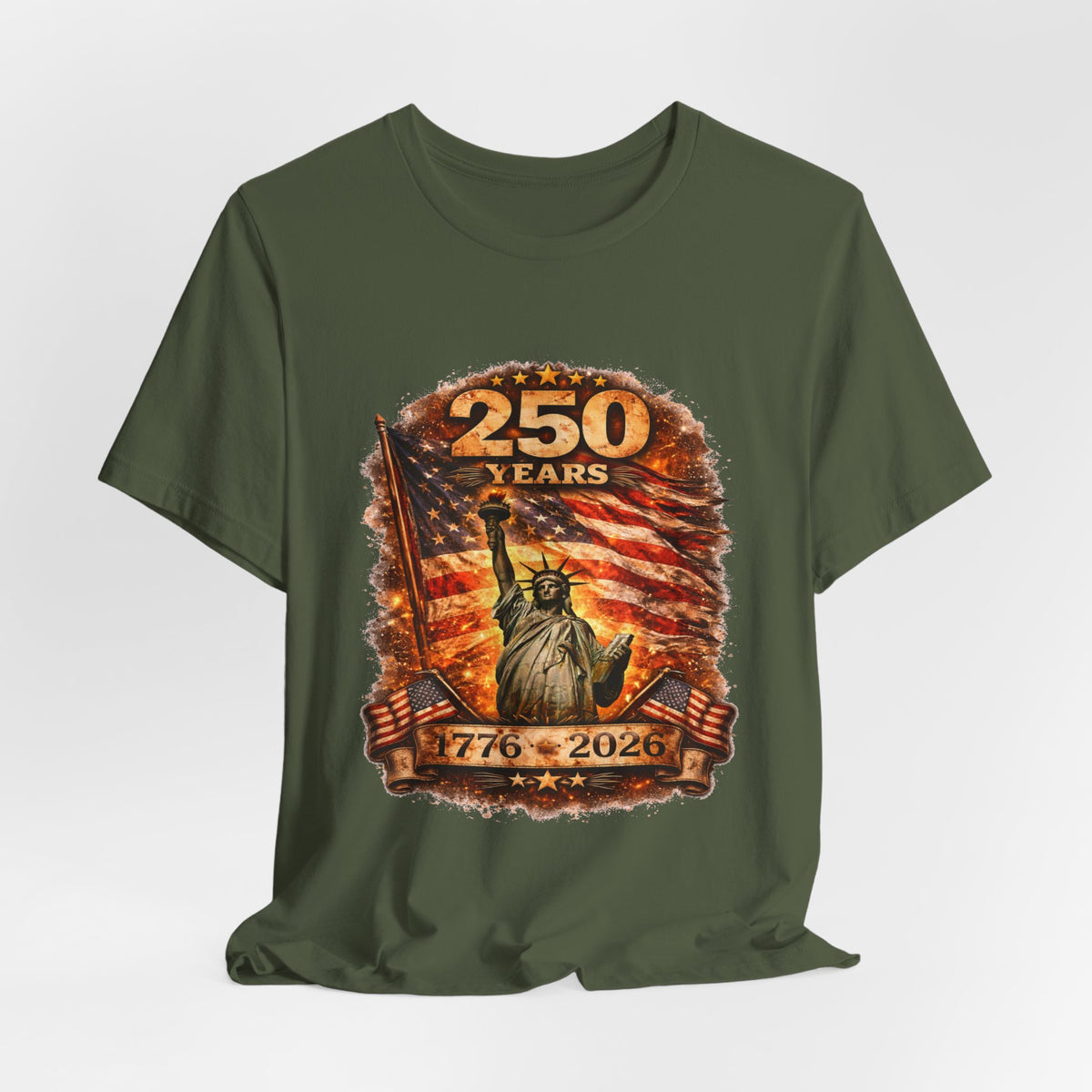 250 Years Statue of Liberty Tee — 1776–2026 Patriotic Anniversary Shirt