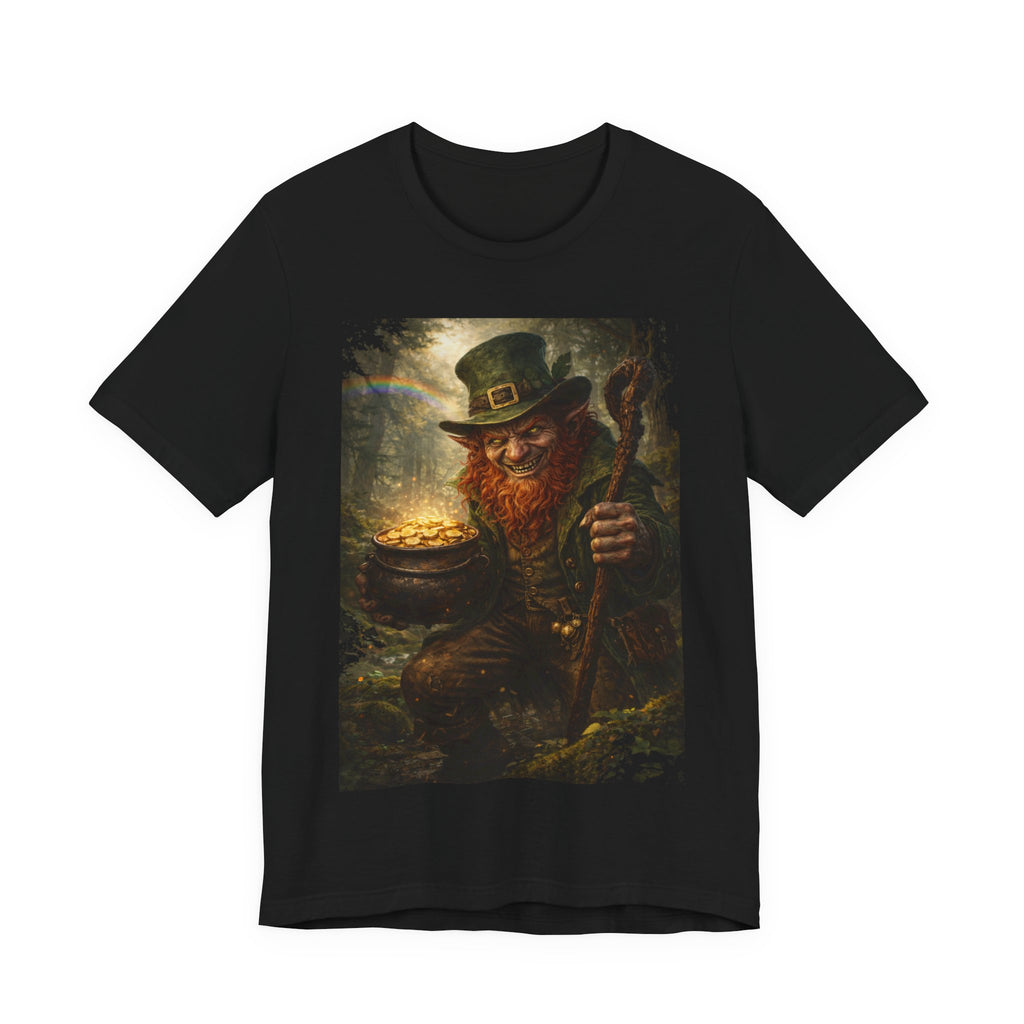 Leprechaun Gold Pot T‑Shirt — Vintage St. Patrick’s Day Lucky Charm Tee