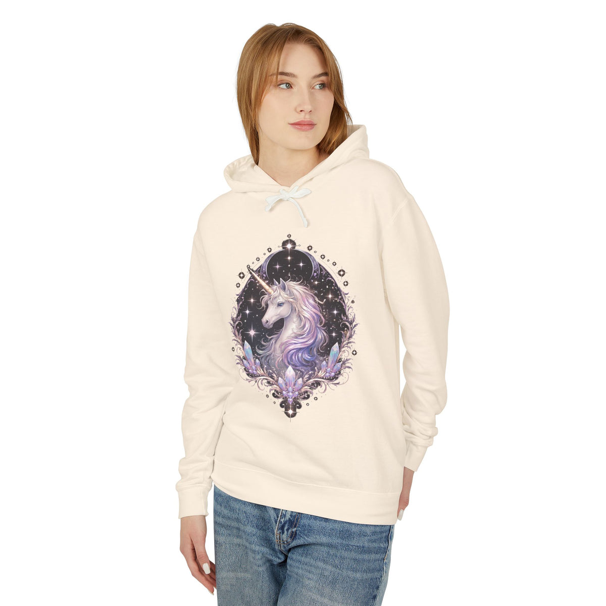 Mystic Unicorn Hoodie — Pastel Galaxy Horse Hooded Sweatshirt