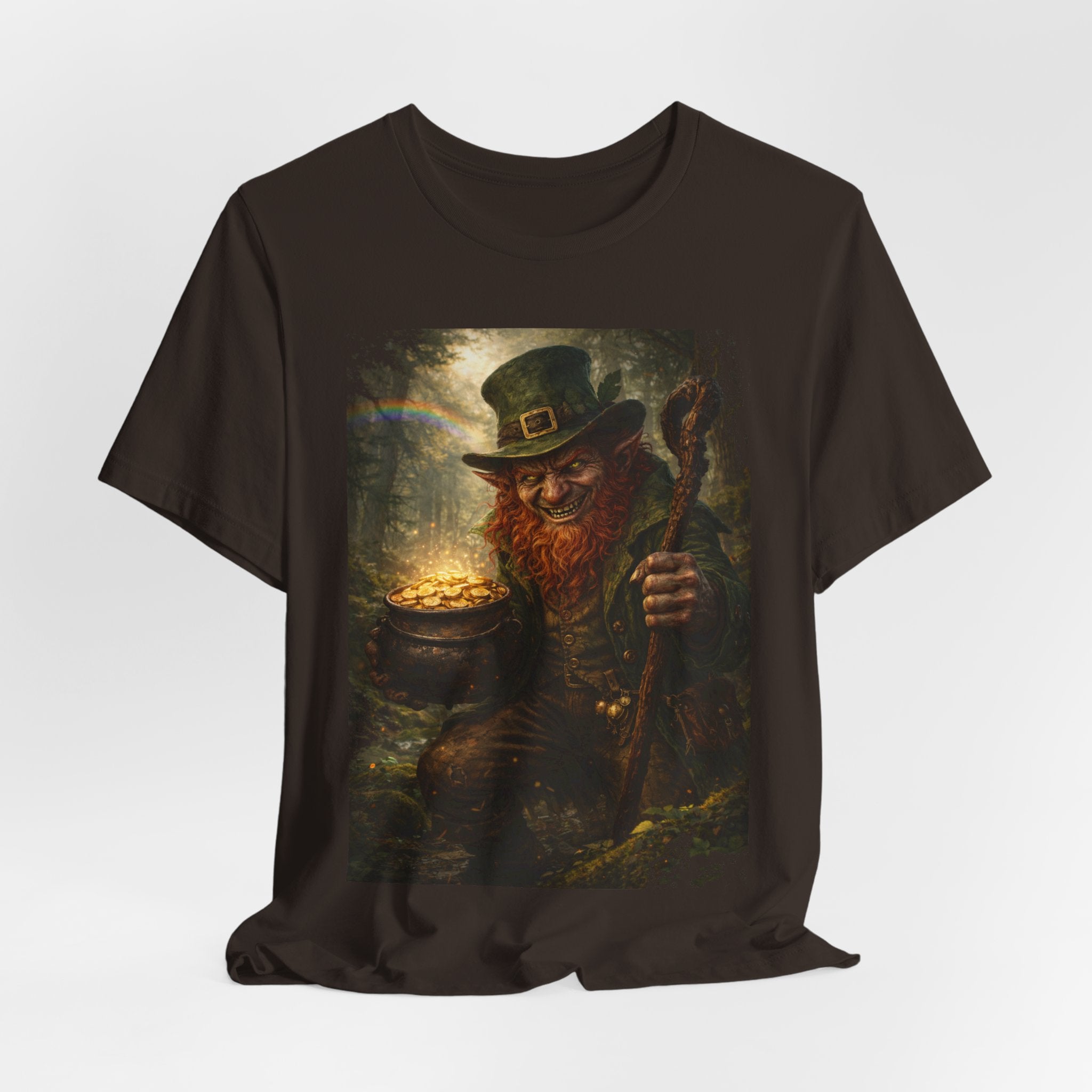 Leprechaun Gold Pot T‑Shirt — Vintage St. Patrick’s Day Lucky Charm Tee