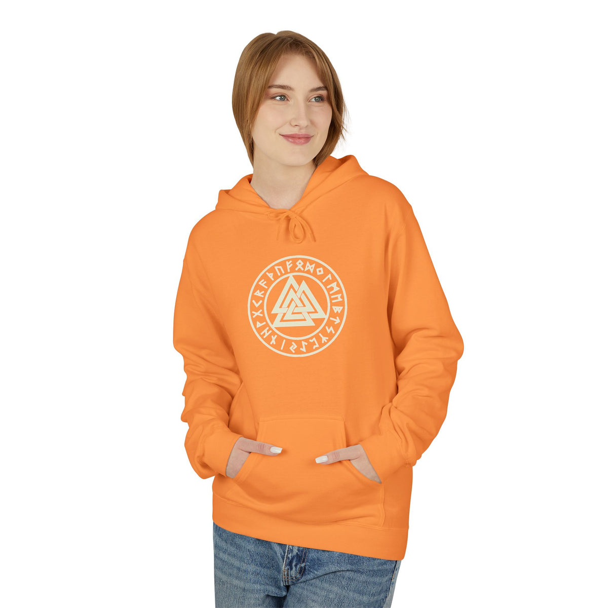 Viking  Rune Hoodie — Valknut Rune  — Norse Viking Symbol for the slain warrior