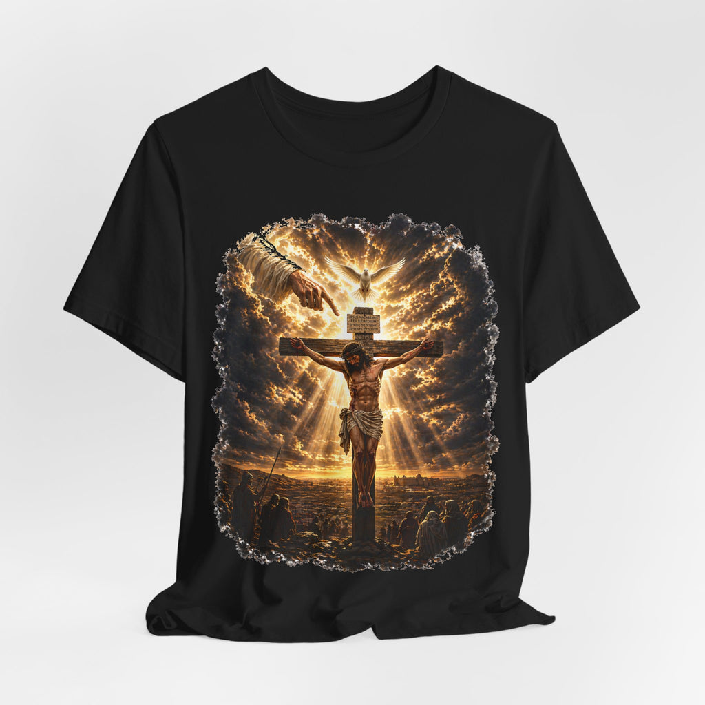 Crucifixion Sunrise T-Shirt — Jesus on the Cross Spiritual Faith Tee