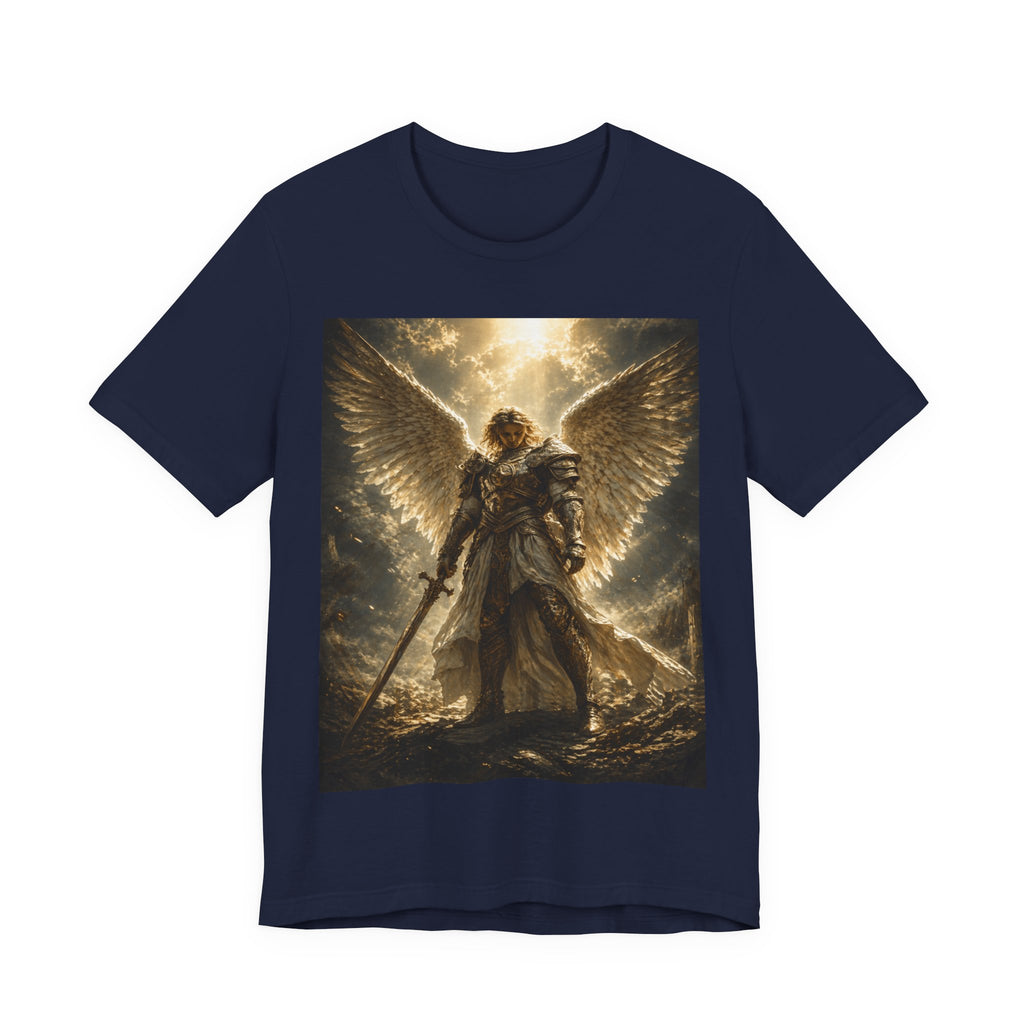 Angel Warrior Graphic Tee — Celestial Armor Archangel T-Shirt