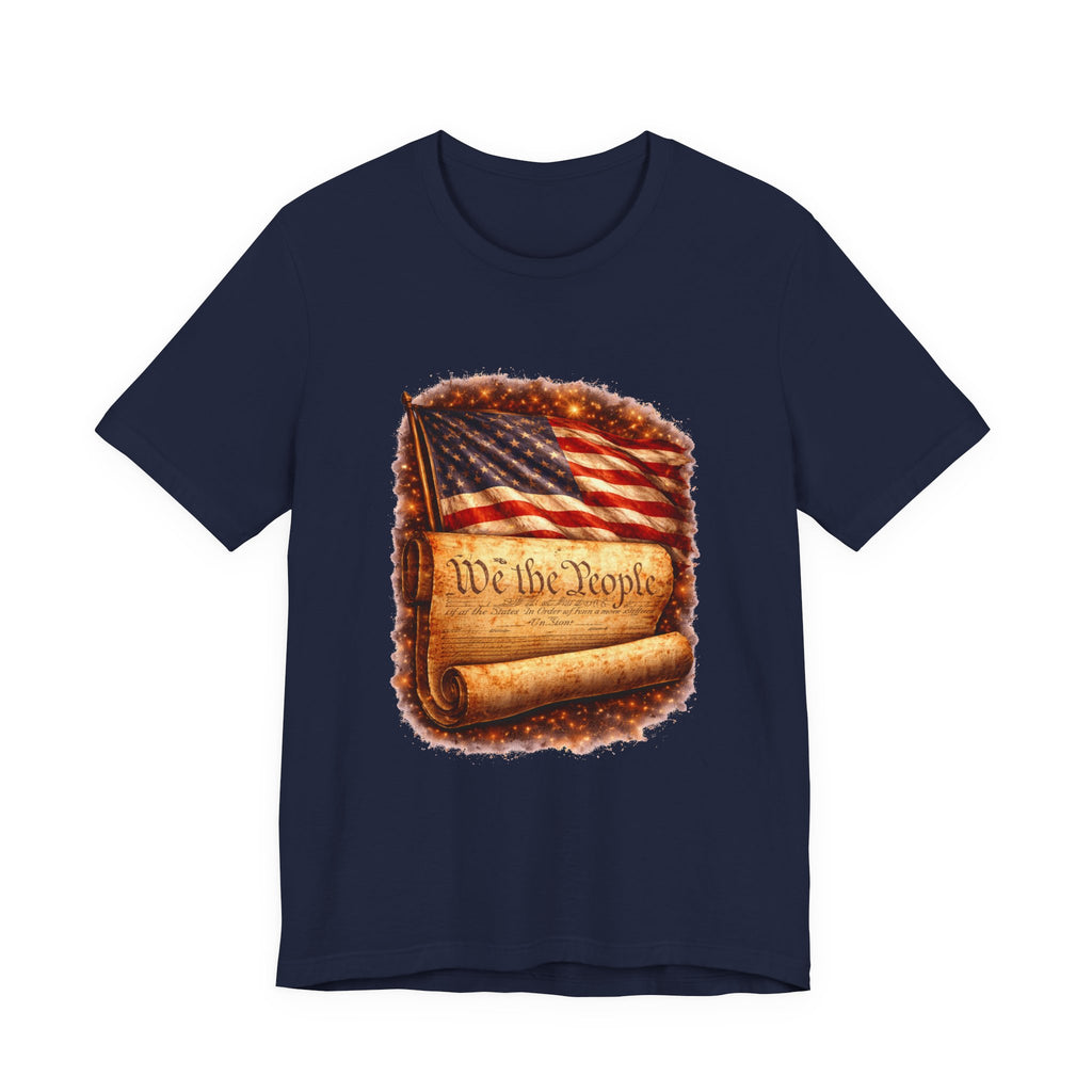 Patriotic 'We the People' T-Shirt — American Flag & Constitution Tee