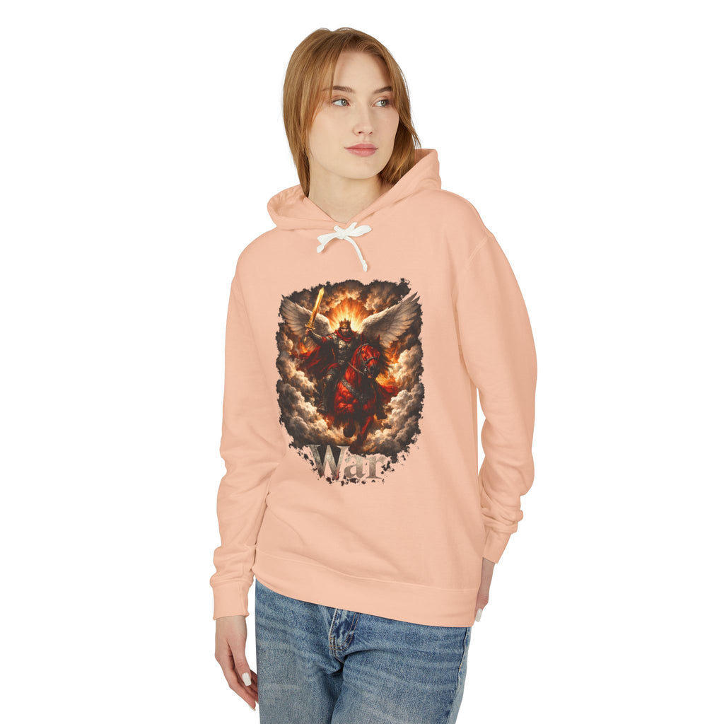 Archangel Warrior Hoodie – Fiery Guardian Graphic Sweatshirt