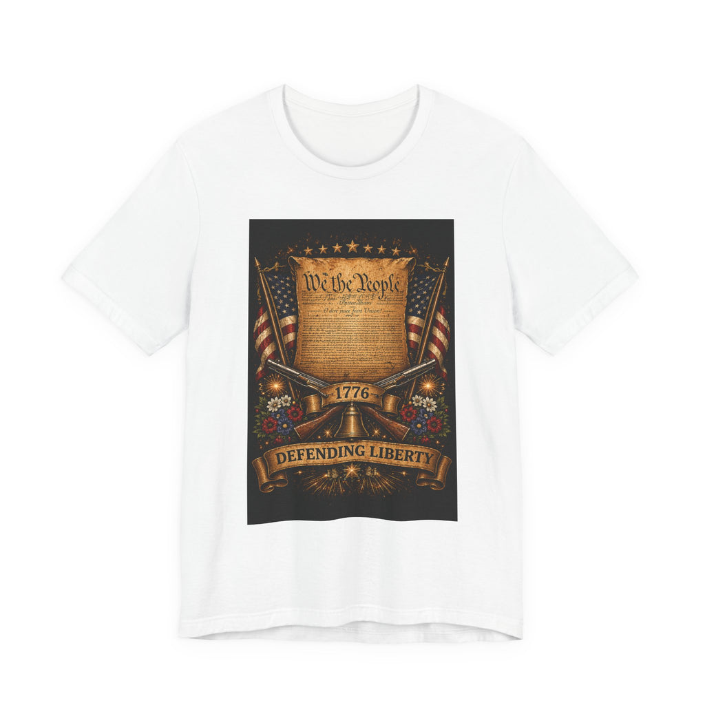 Defending Liberty 1776 T-Shirt — 'We the People' Patriotic Constitution Tee