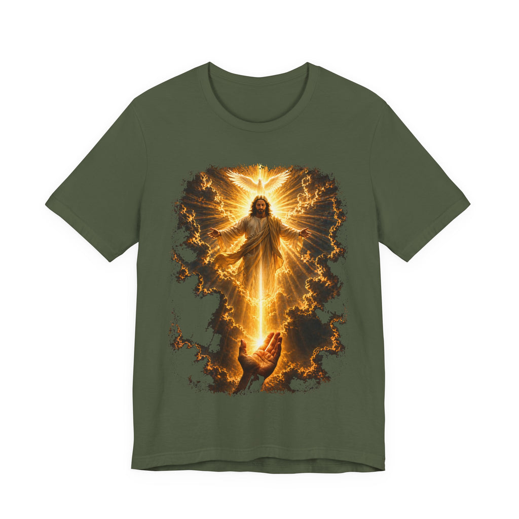 Jesus Ascension Tee — Radiant Resurrection Christian T‑Shirt