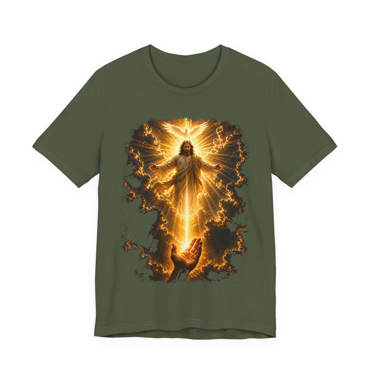 Jesus Ascension Tee — Radiant Resurrection Christian T‑Shirt