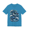 Ocean Dragon Graphic Tee — Blue Wave Serpent T-Shirt