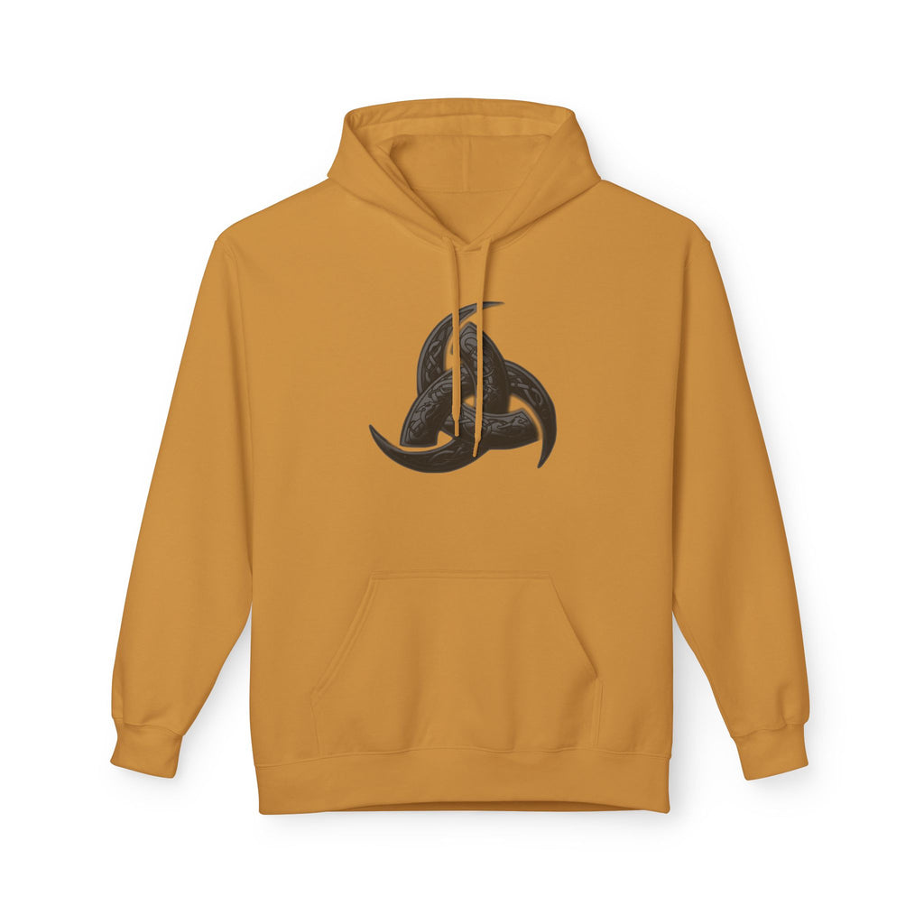 The Triple Horn of Odin is a Viking symbol  Fleece Hoodie