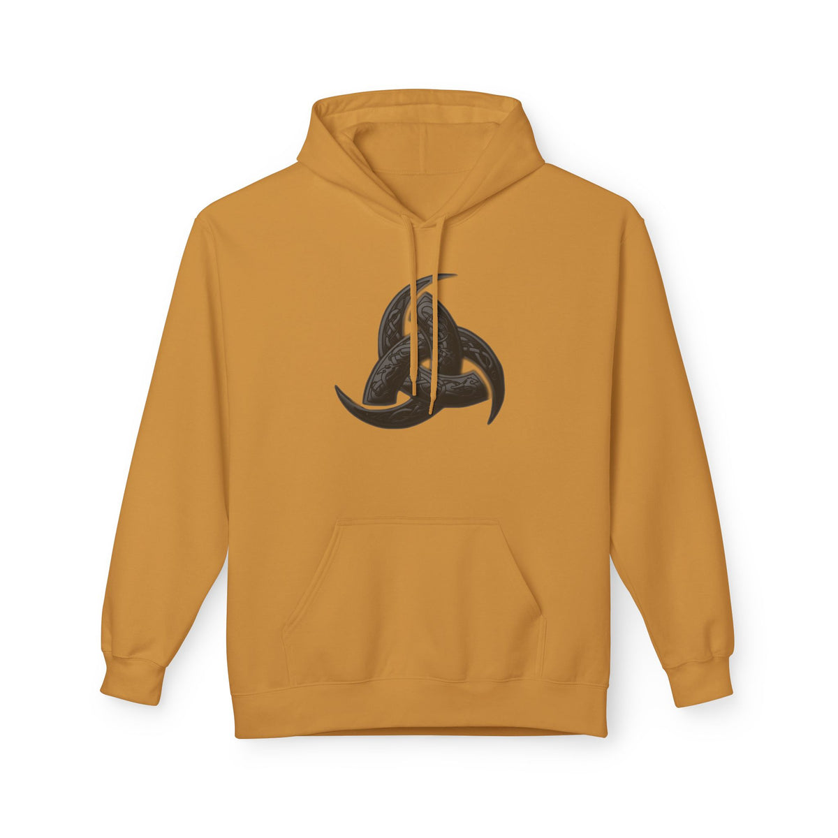 The Triple Horn of Odin is a Viking symbol  Fleece Hoodie