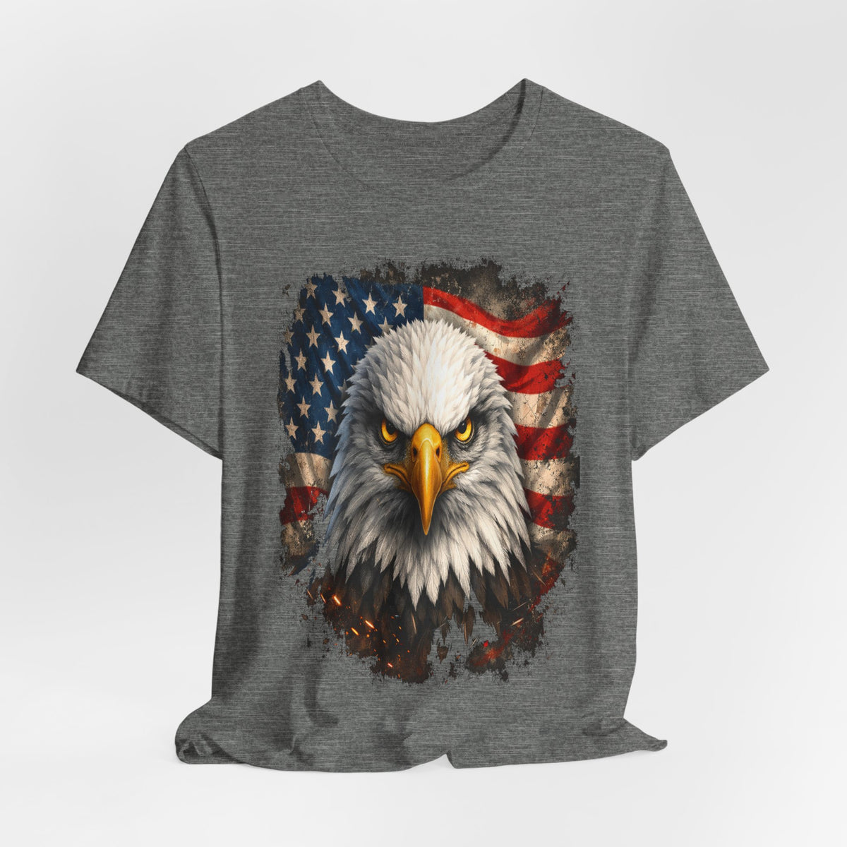 American Bald Eagle T‑Shirt — Patriotic Flag Graphic Tee